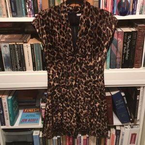 ALICE & OLIVIA Leopard, Sleeveless MINI-dress - 4